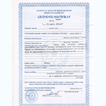 Certificate of Hygiene